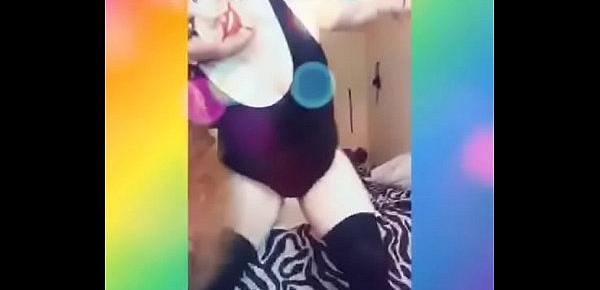  Funhouse clip. Joker , Harley Quinn clown makeup, fun and sexy. Role playing